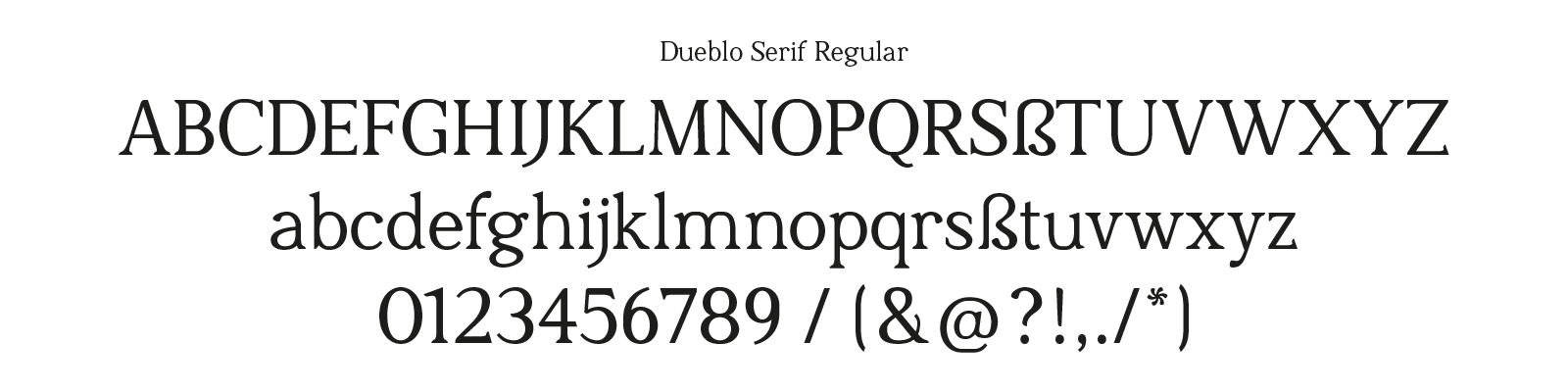 Dueblo Serif Regular