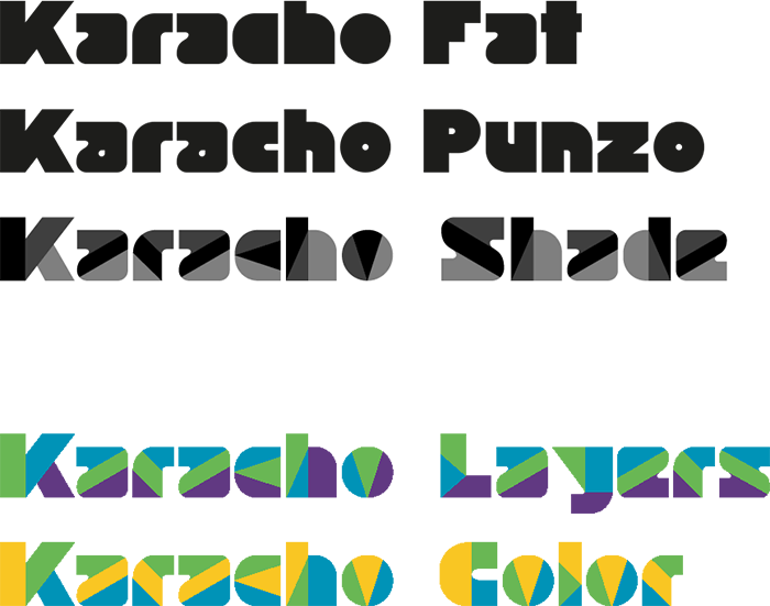 Karacho Fonts Overview