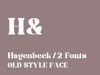 Hagenbeck Font Face
